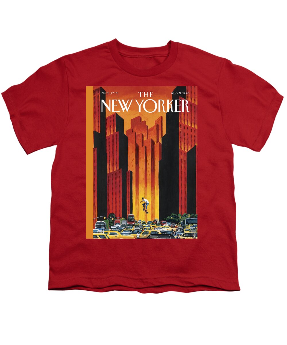 The Endless Summer Youth T-Shirt featuring the painting The Endless Summer by Mark Ulriksen