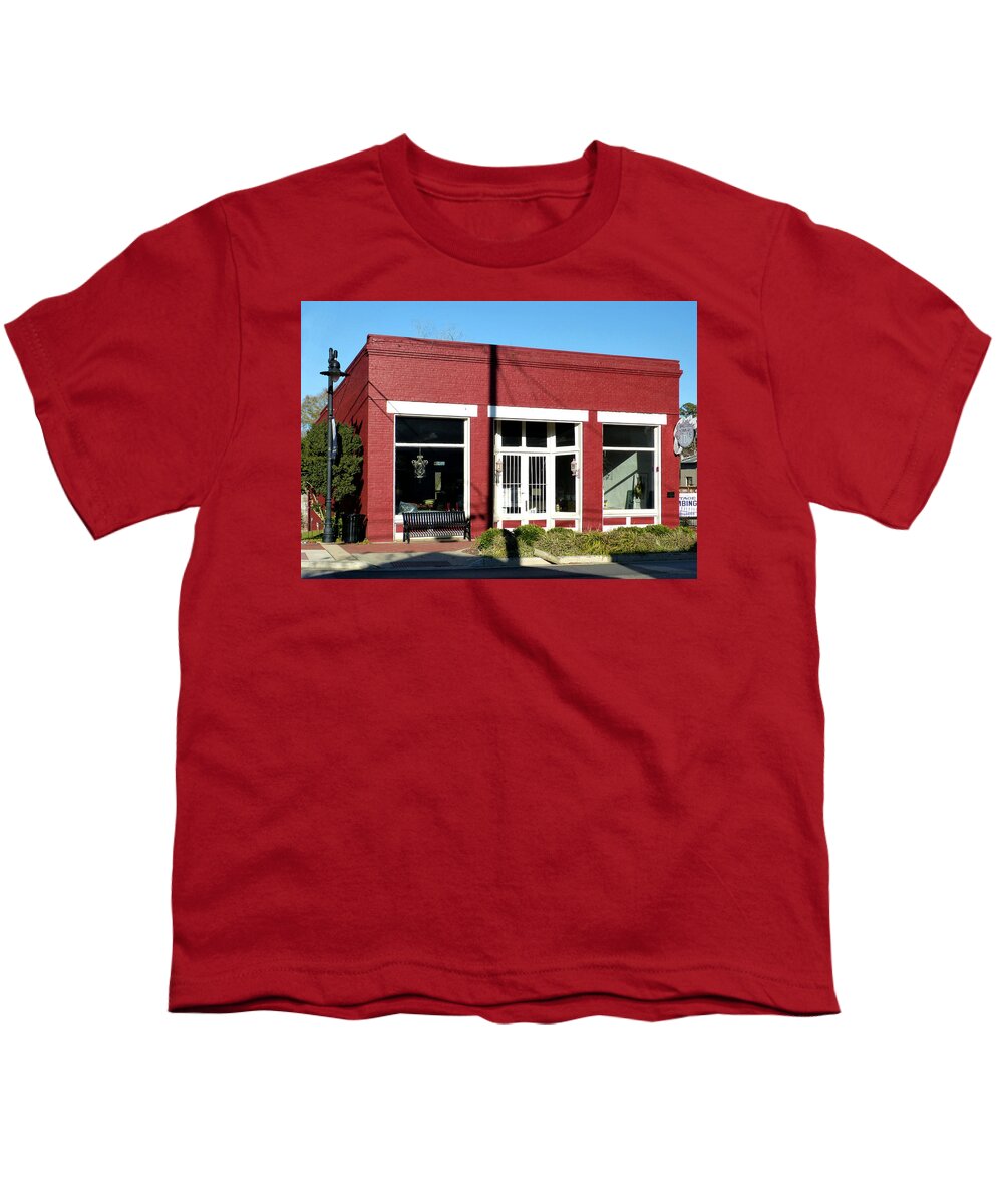 City Youth T-Shirt featuring the photograph Antique Storefront by Pete Trenholm