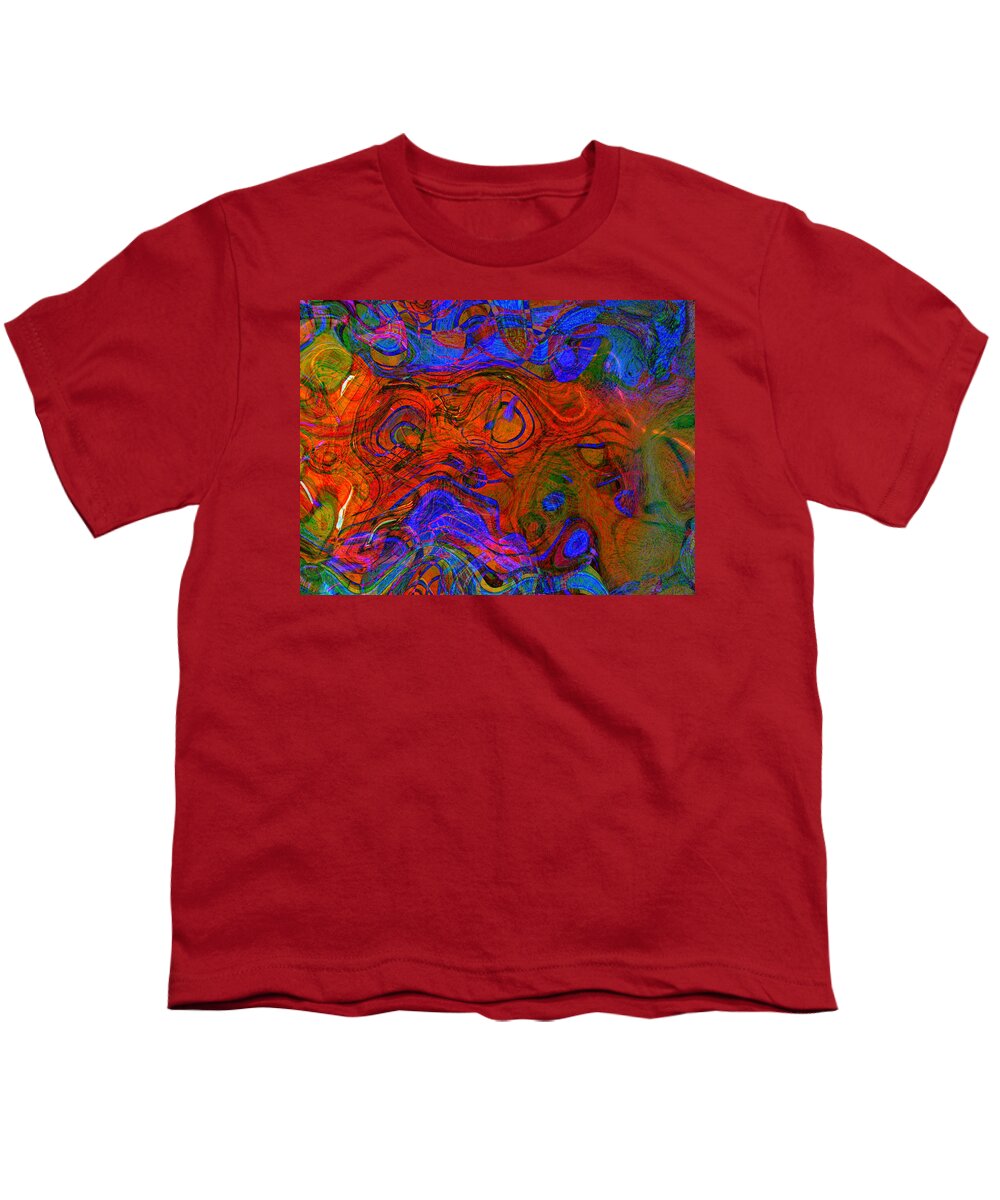Abstract Youth T-Shirt featuring the photograph Color Me Beautiful Please by Julie Lueders 