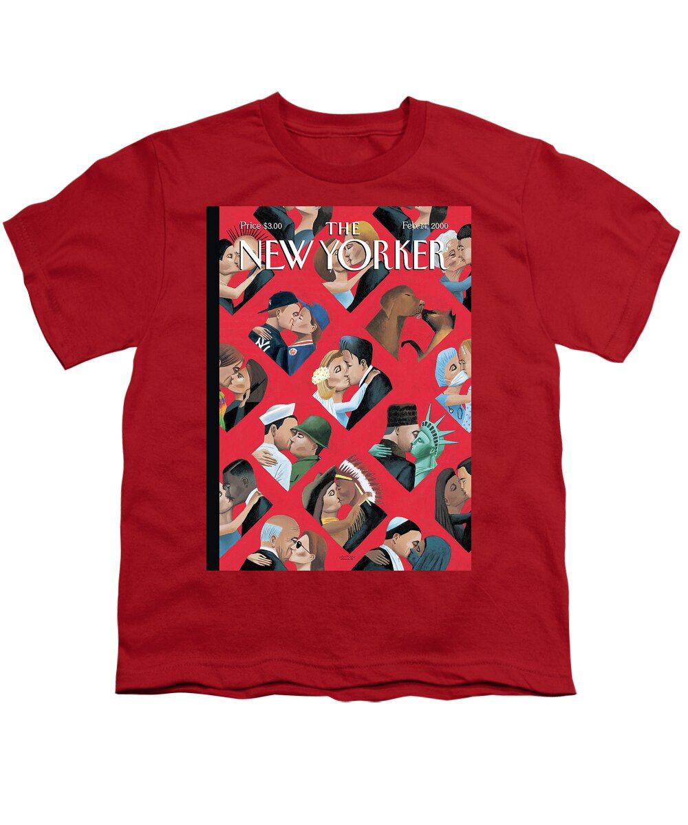 Valentines Youth T-Shirt featuring the painting Valentines by Mark Ulriksen