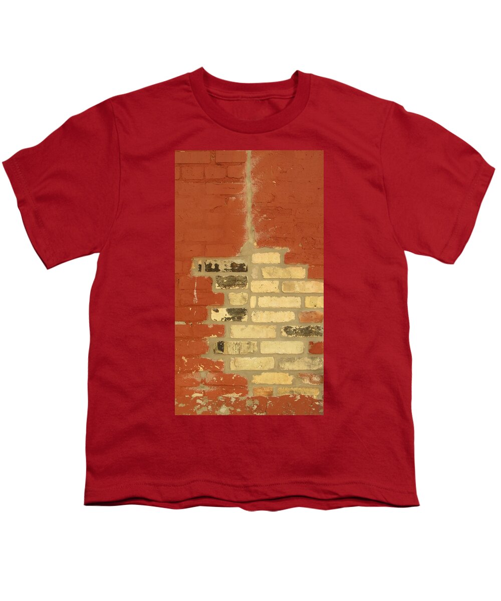 Urban Youth T-Shirt featuring the photograph Painted Brick 1 by Anita Burgermeister