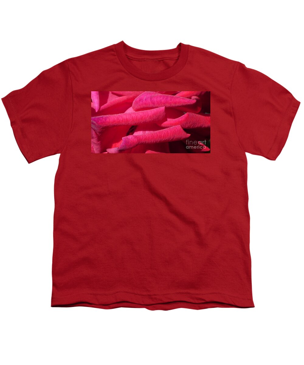 Red Youth T-Shirt featuring the photograph Petals by Nora Boghossian