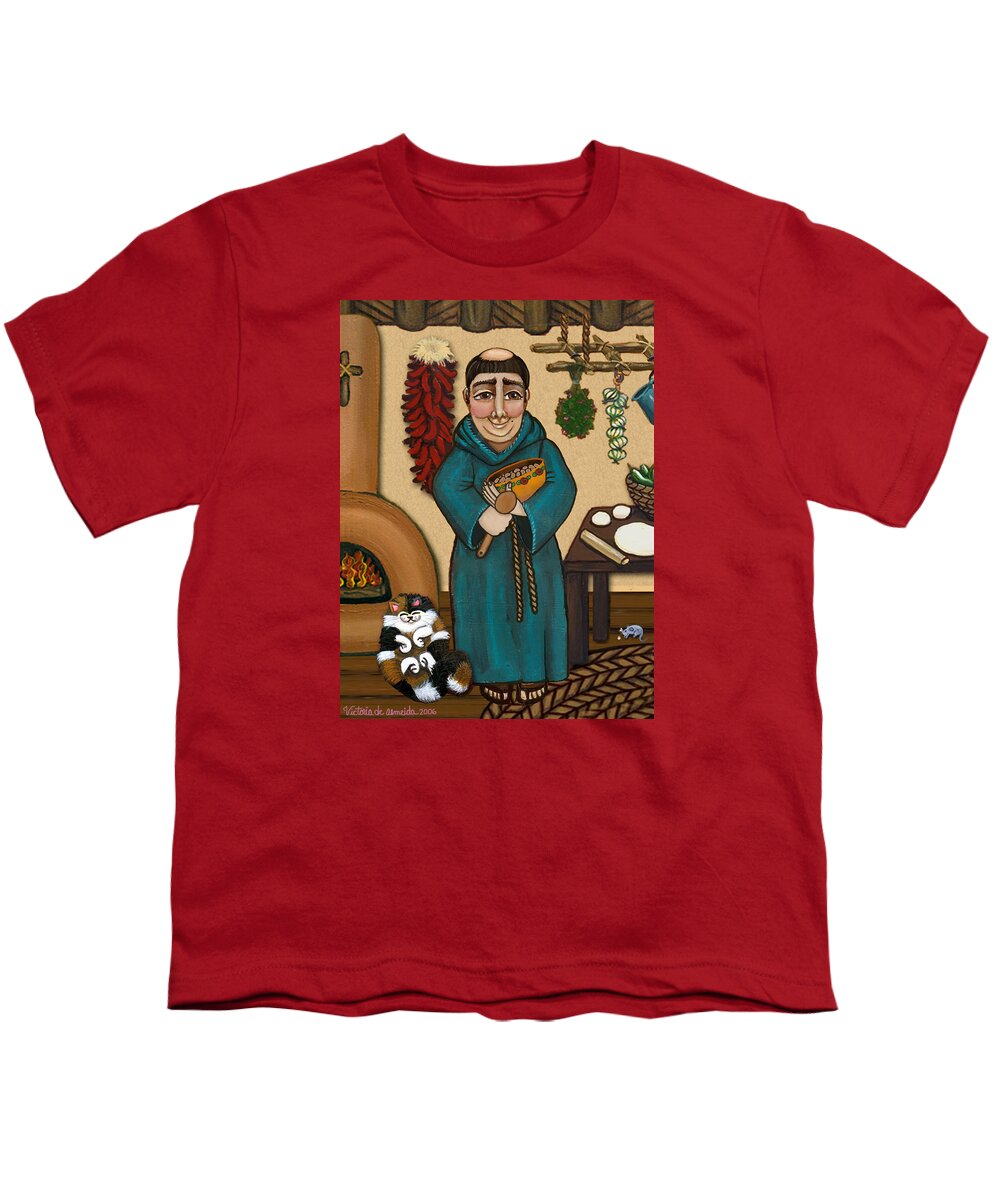 San Pascual Youth T-Shirt featuring the painting San Pascual by Victoria De Almeida