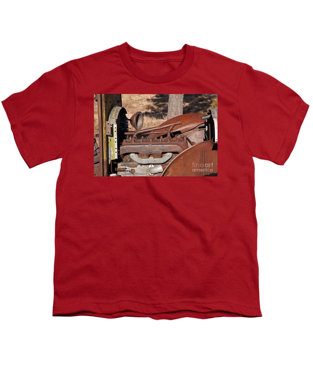 Afternoon Youth T-Shirt featuring the photograph Truck Engine by Fred Stearns