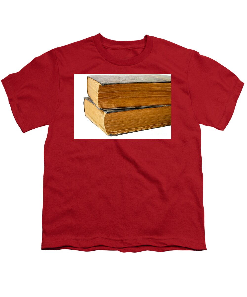 Abstract Youth T-Shirt featuring the photograph Two Old And Weathered Books by Patricia Hofmeester