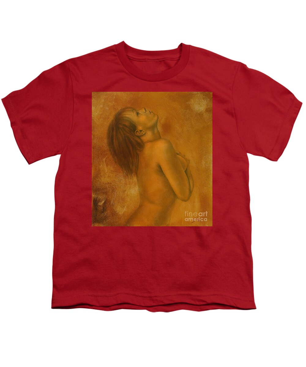 Paintings Youth T-Shirt featuring the painting When Dawn breaks II by John Silver