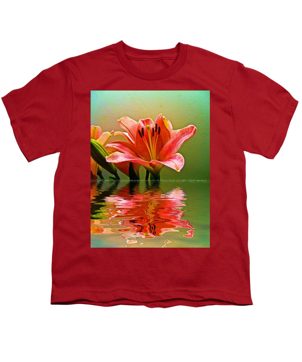  Youth T-Shirt featuring the photograph Flooded Lily by Bill Barber