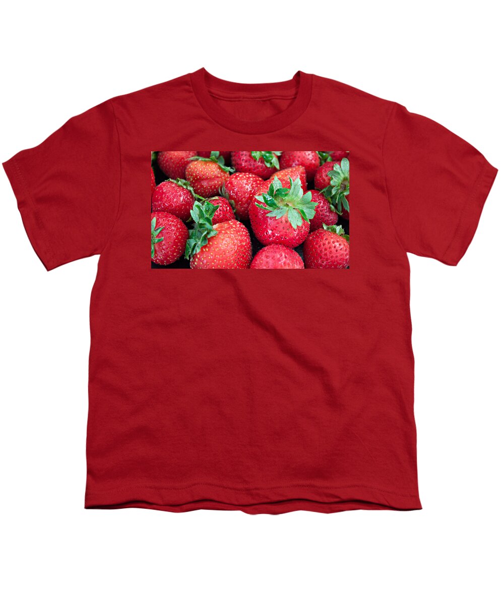 Strawberry Youth T-Shirt featuring the photograph Strawberry Delight by Sherry Hallemeier
