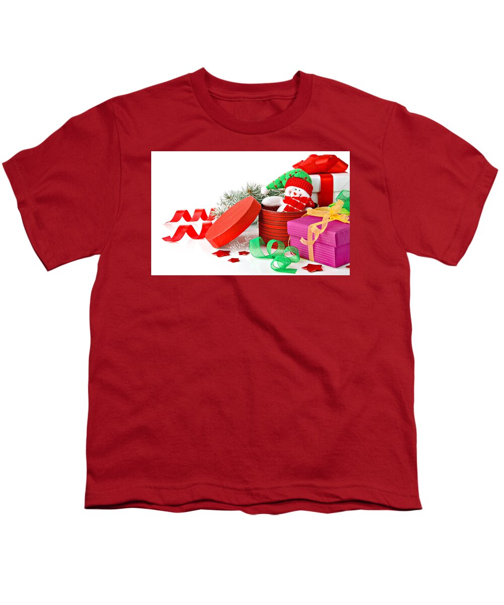 Christmas Youth T-Shirt featuring the digital art Christmas #15 by Maye Loeser