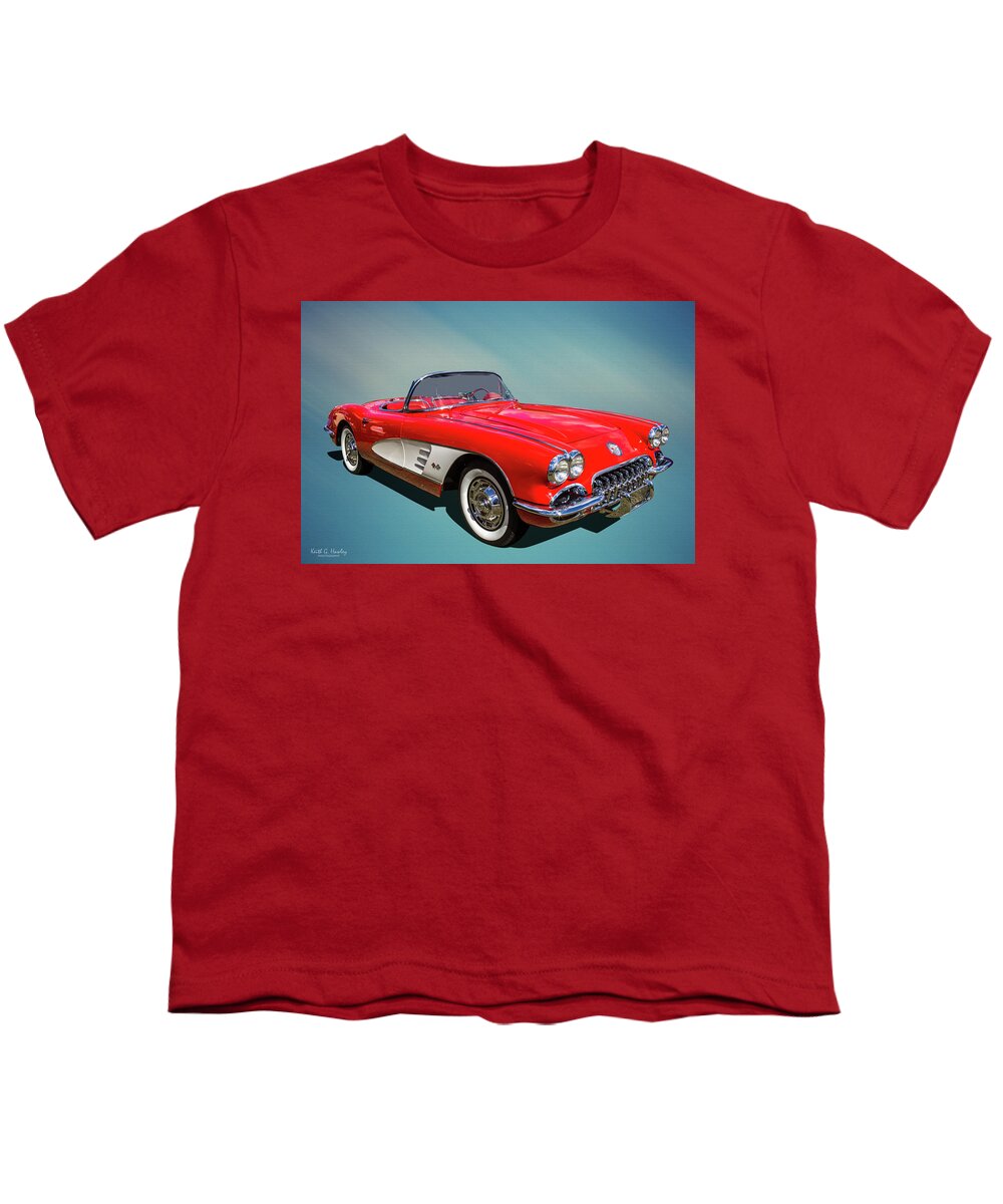 Car Youth T-Shirt featuring the photograph 1959 by Keith Hawley