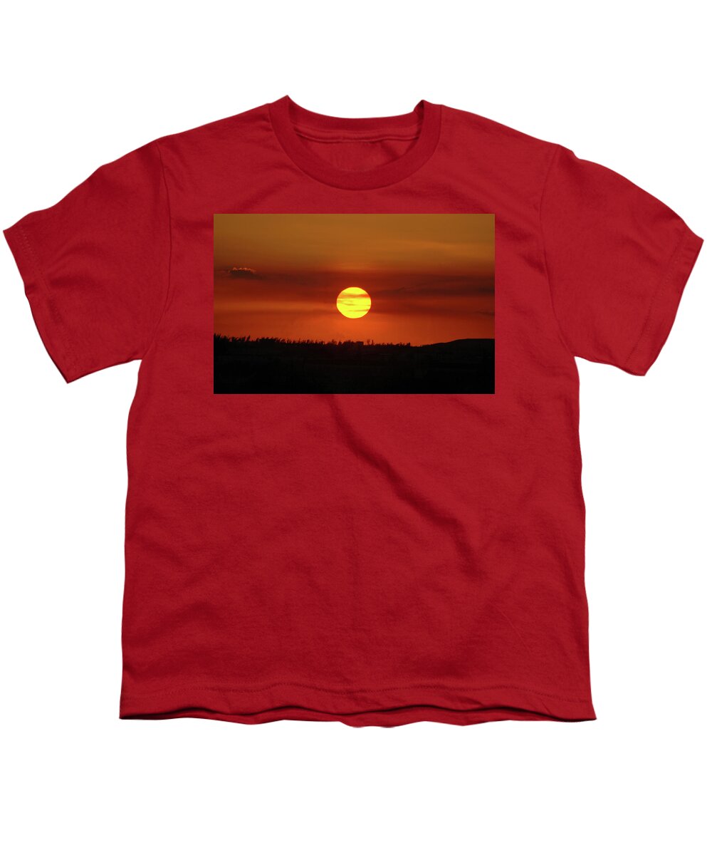 Sunset Youth T-Shirt featuring the photograph 4- Sunset by Joseph Keane