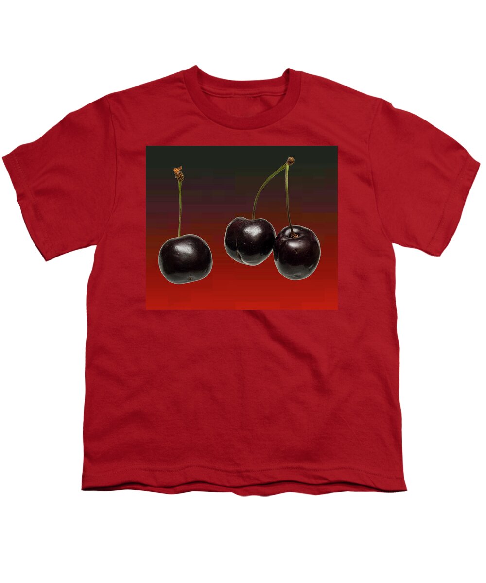 Fresh Fruit Youth T-Shirt featuring the photograph Fresh Cherries #5 by David French