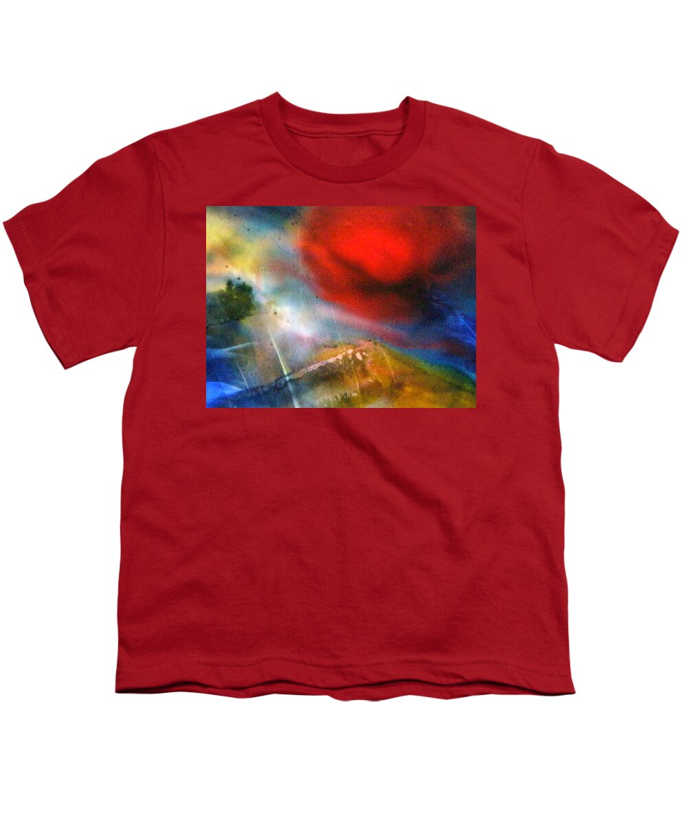 Sun Youth T-Shirt featuring the painting A Split Second Before by Janice Nabors Raiteri