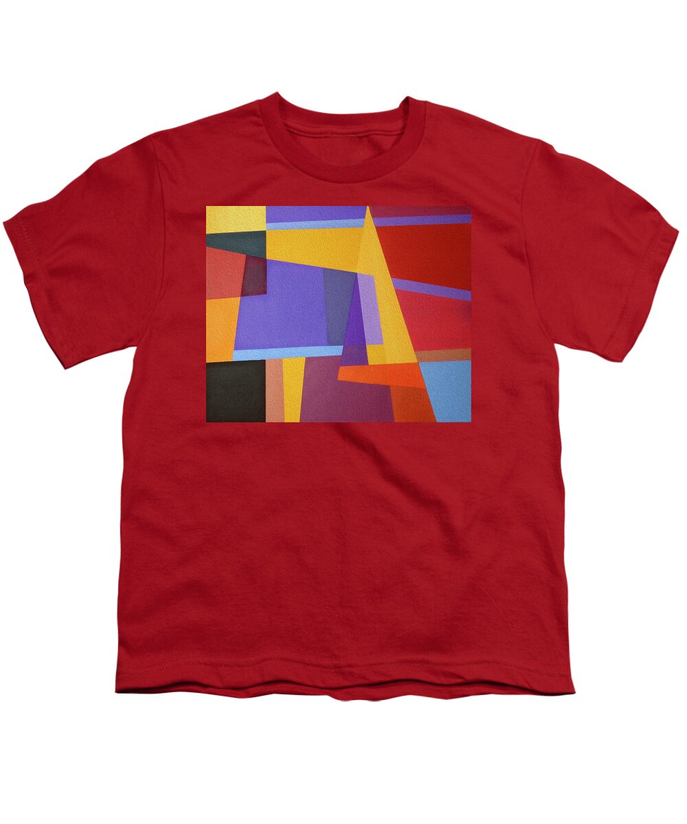 Oil Painting Youth T-Shirt featuring the painting Abstract Composition 7 by Johanna Hurmerinta