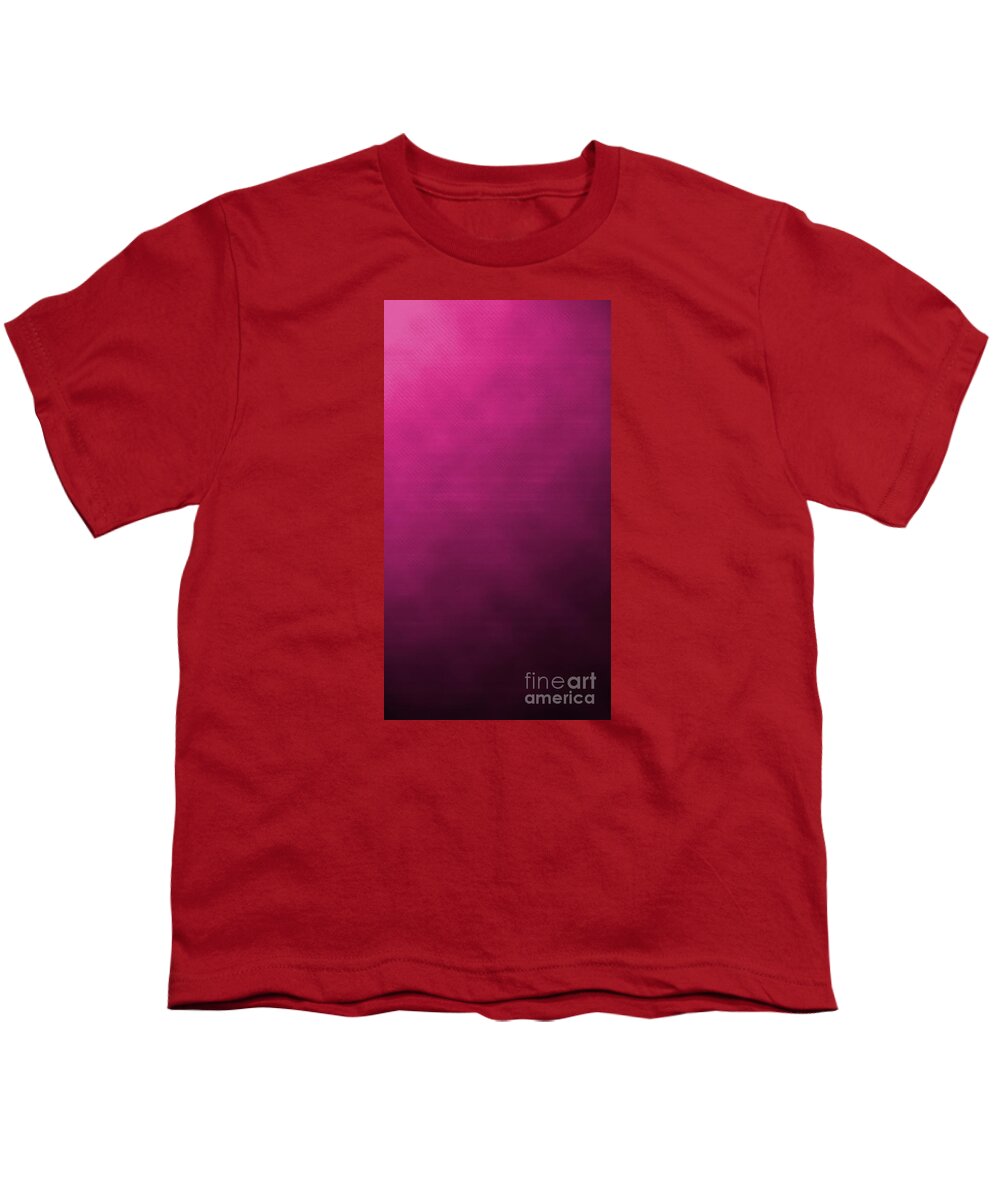 Pink Youth T-Shirt featuring the digital art Amaranth Fabric by Archangelus Gallery