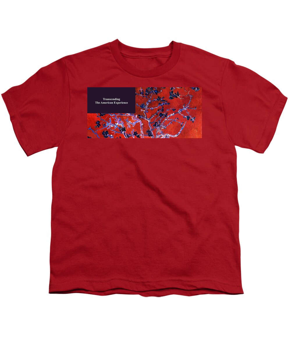 Postmodernism Youth T-Shirt featuring the digital art American Intellectual 7 by David Bridburg
