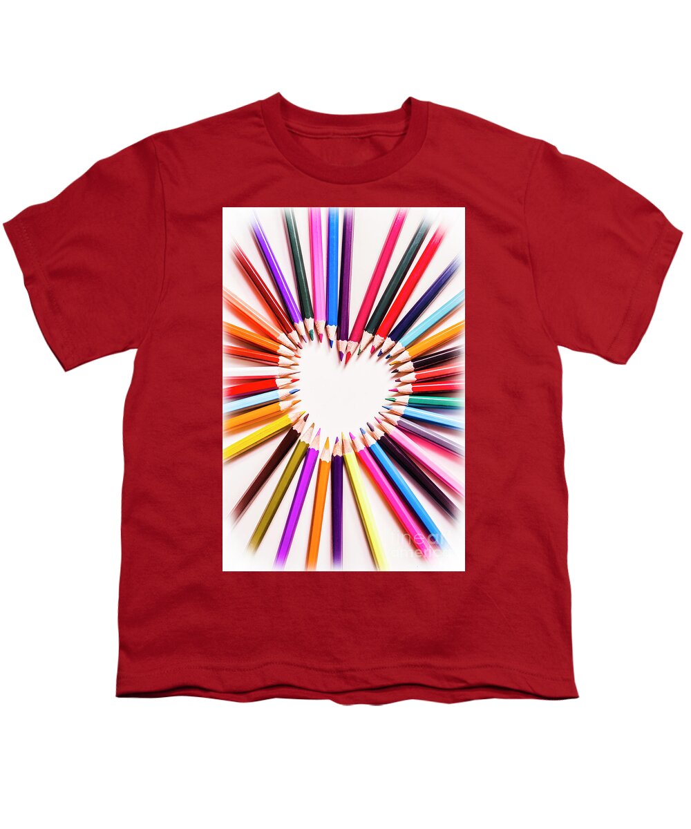 Art Youth T-Shirt featuring the photograph Art Love by Jorgo Photography