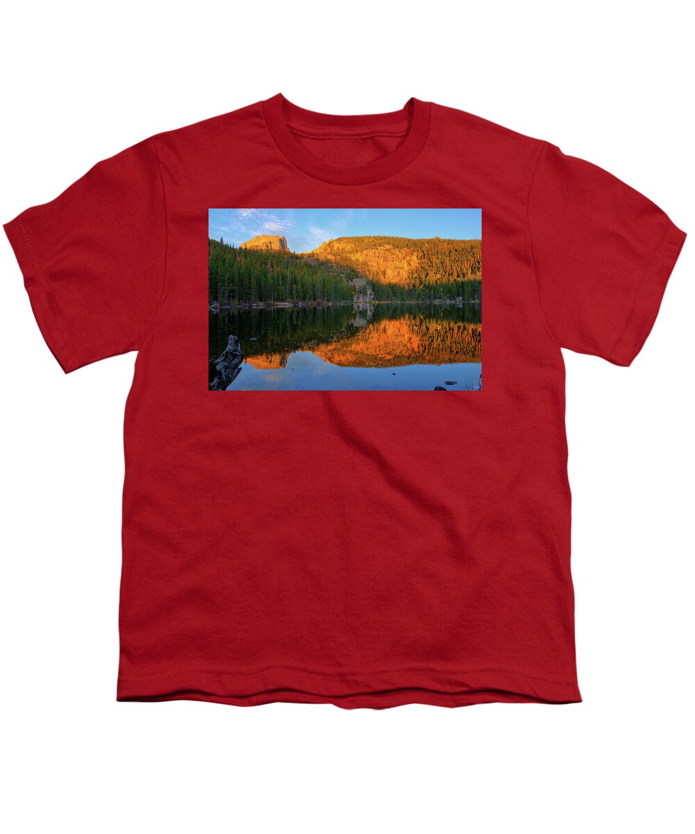 Bear Lake Youth T-Shirt featuring the photograph Bear Lake Dawn by Greg Norrell