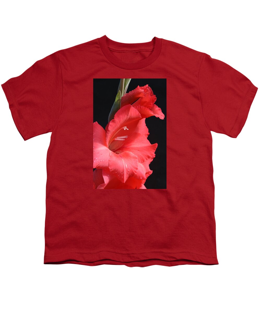 Gladiolus Youth T-Shirt featuring the photograph Chic Gladiolus by Tammy Pool