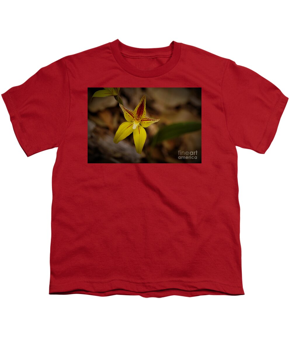 Cowslip Youth T-Shirt featuring the photograph Cowslip Orchid by Cassandra Buckley