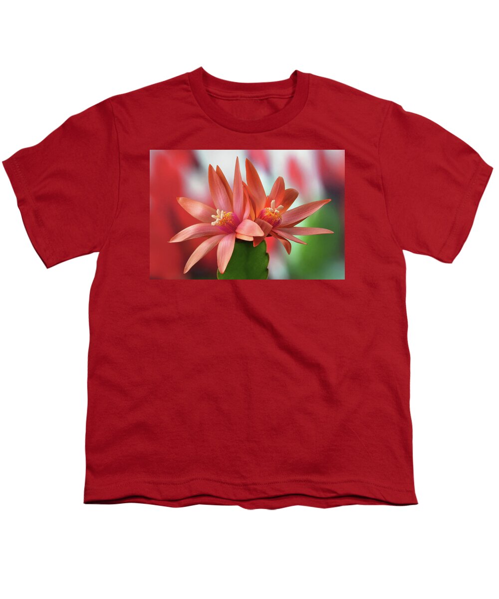 Easter Cactus Youth T-Shirt featuring the photograph Easter Cactus by Terence Davis