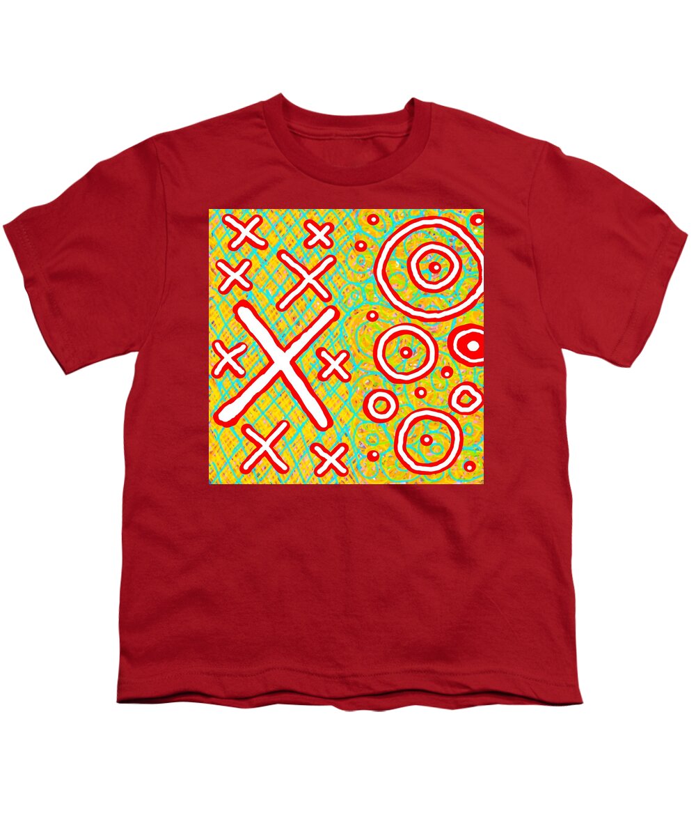 Abstract Youth T-Shirt featuring the photograph Exes and Ohs by Charles Brown