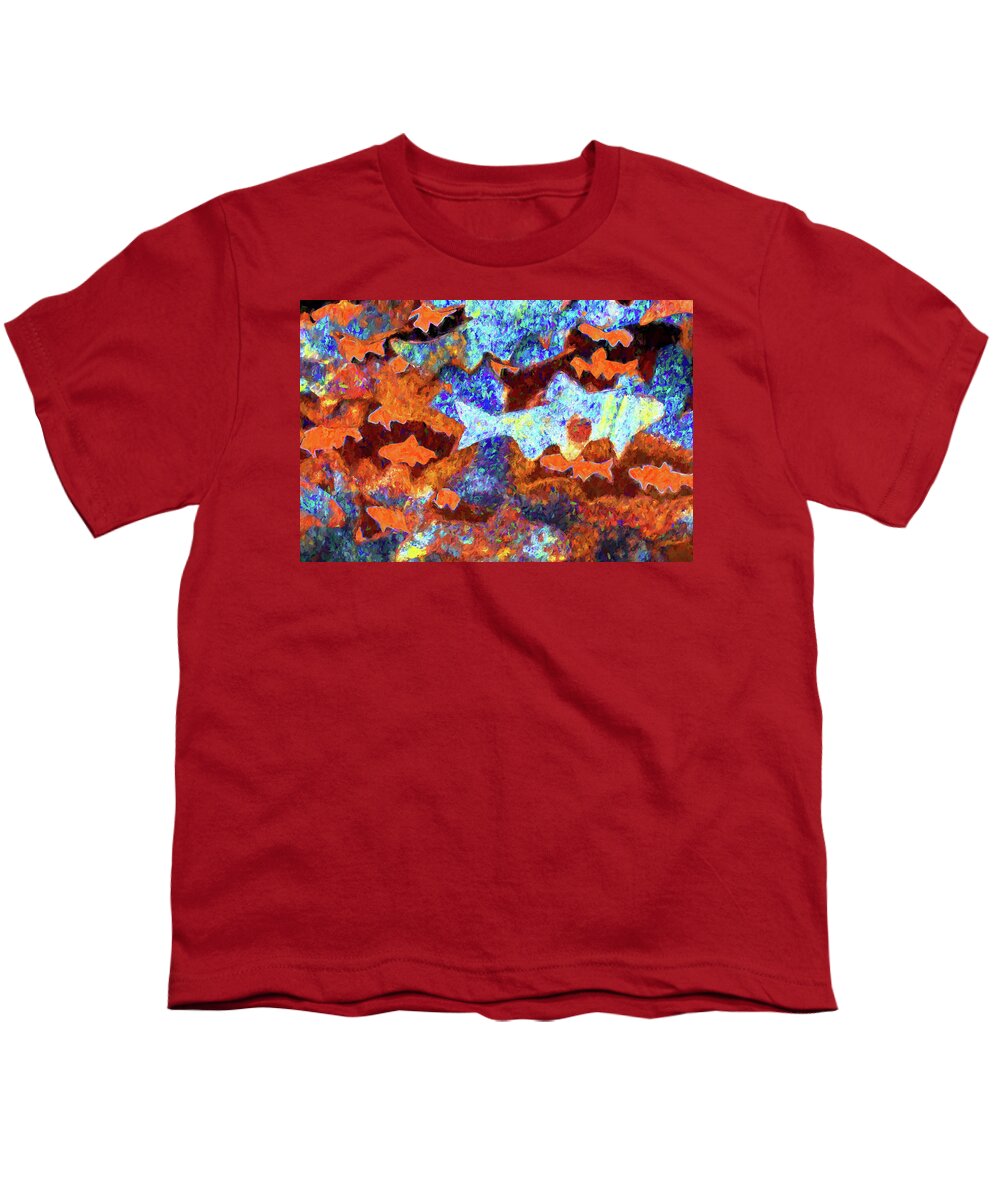 Burlington Vermont Youth T-Shirt featuring the photograph Fish Abstract by Tom Singleton