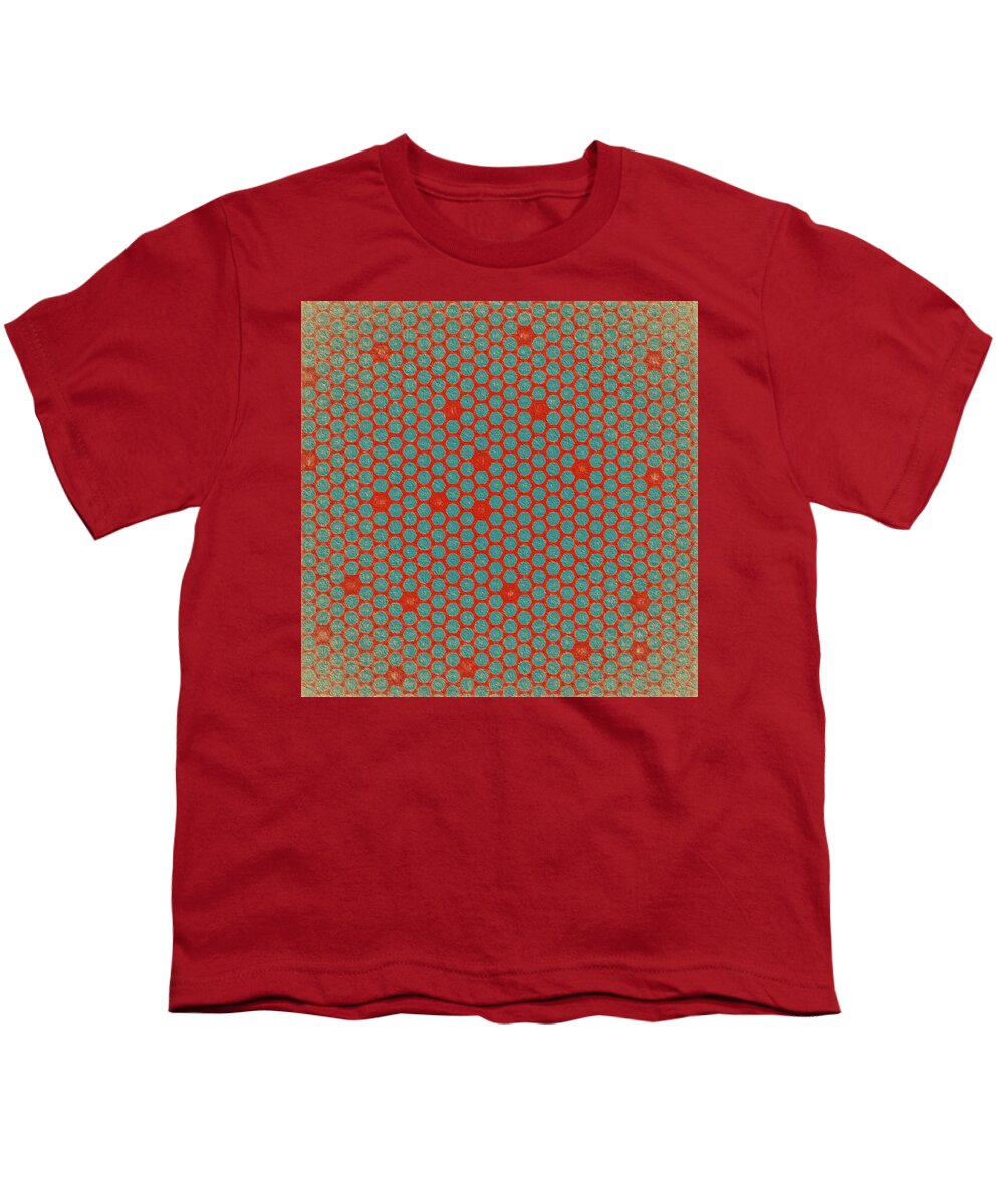 Abstract Youth T-Shirt featuring the digital art Geometric 2 by Bonnie Bruno