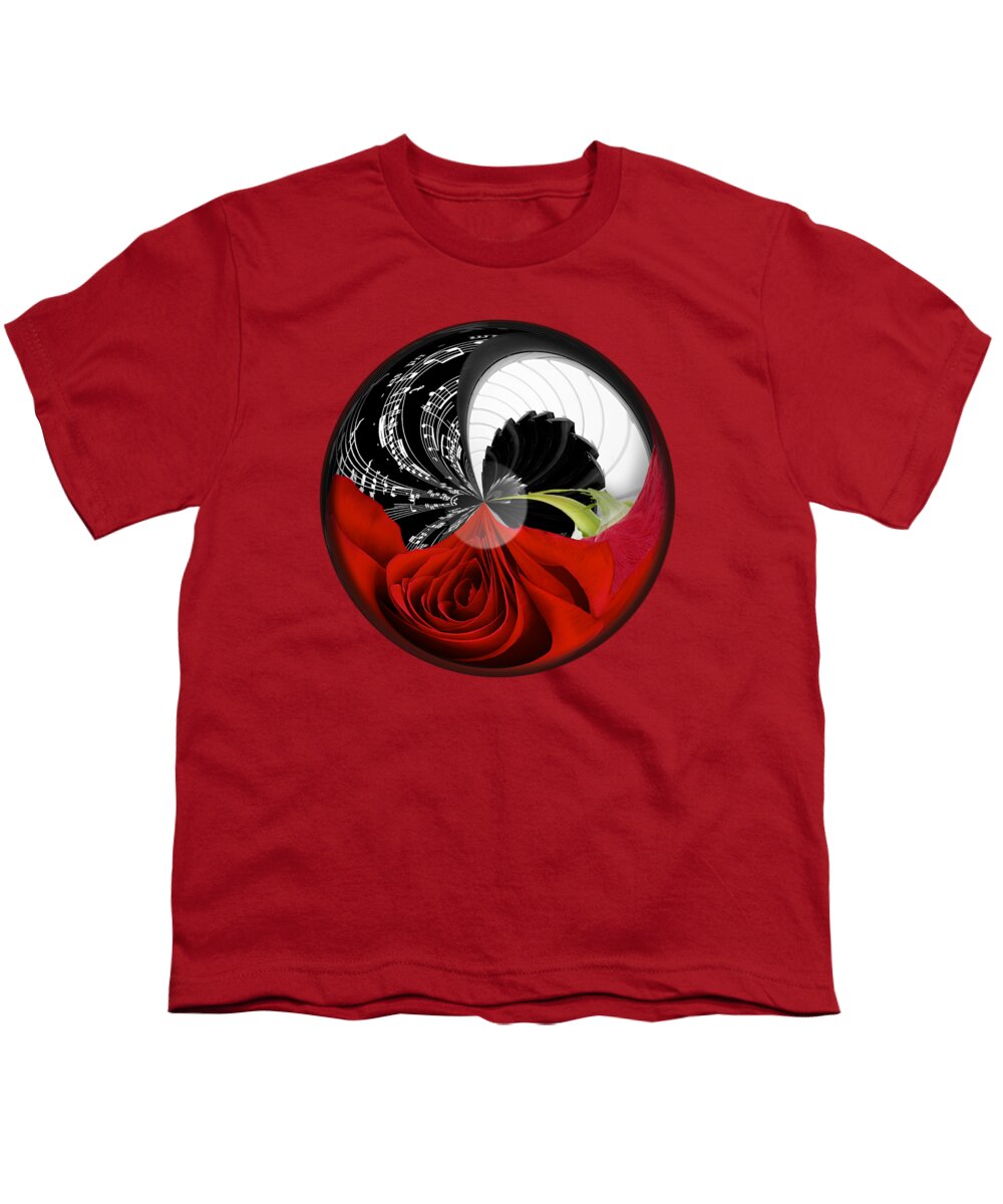 Rose Youth T-Shirt featuring the photograph Music Orbit by Phyllis Denton