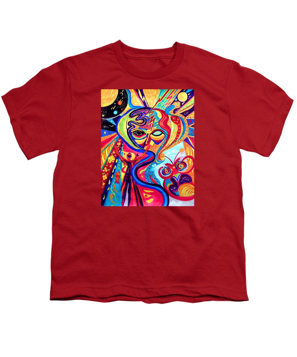 Abstract Youth T-Shirt featuring the painting My Brain by Marina Petro