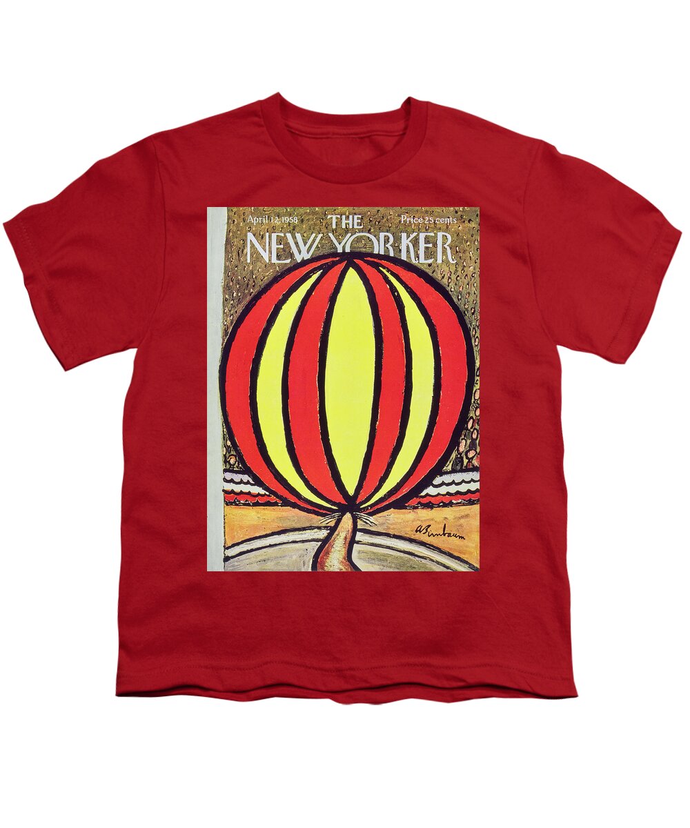 Circus Youth T-Shirt featuring the painting New Yorker April 12 1958 by Abe Birnbaum