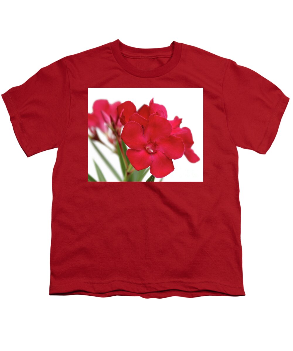 Oleander Youth T-Shirt featuring the photograph Oleander Emile Sahut 1 by Wilhelm Hufnagl
