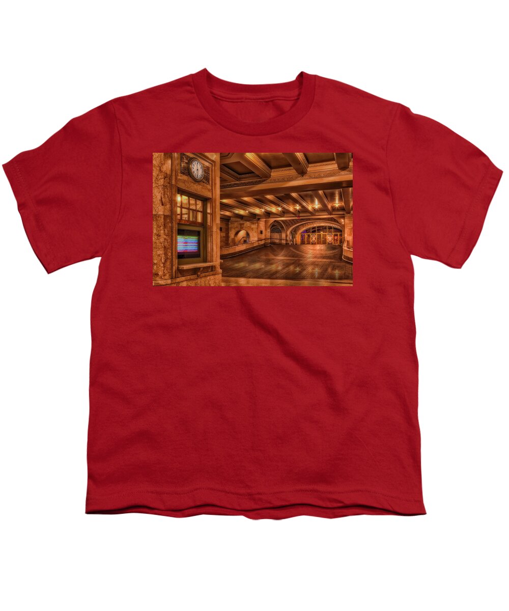 Grand Central Terminal Youth T-Shirt featuring the photograph Oyster Bar Restaurant GCT NYC by Susan Candelario