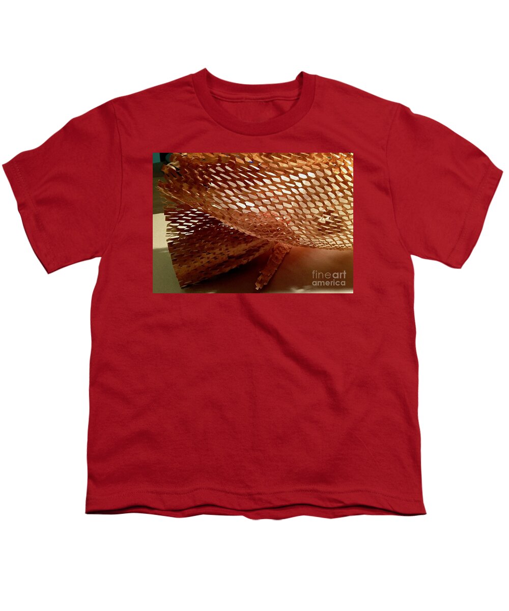Color Texture Pattern Light Youth T-Shirt featuring the photograph Paper Series 1-9 by J Doyne Miller