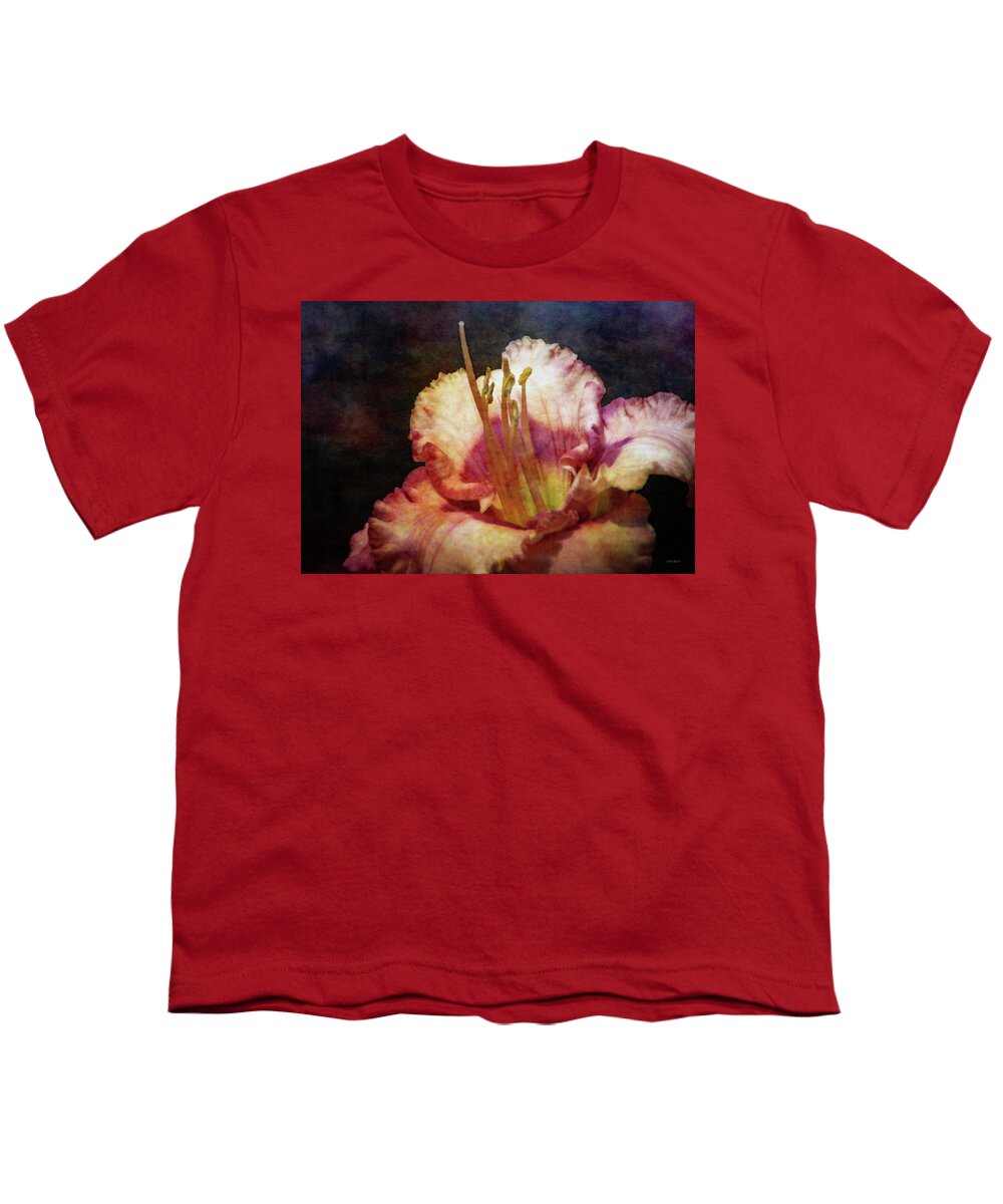 Impressionist Youth T-Shirt featuring the photograph Pink Heart 2636 IDP_2 by Steven Ward