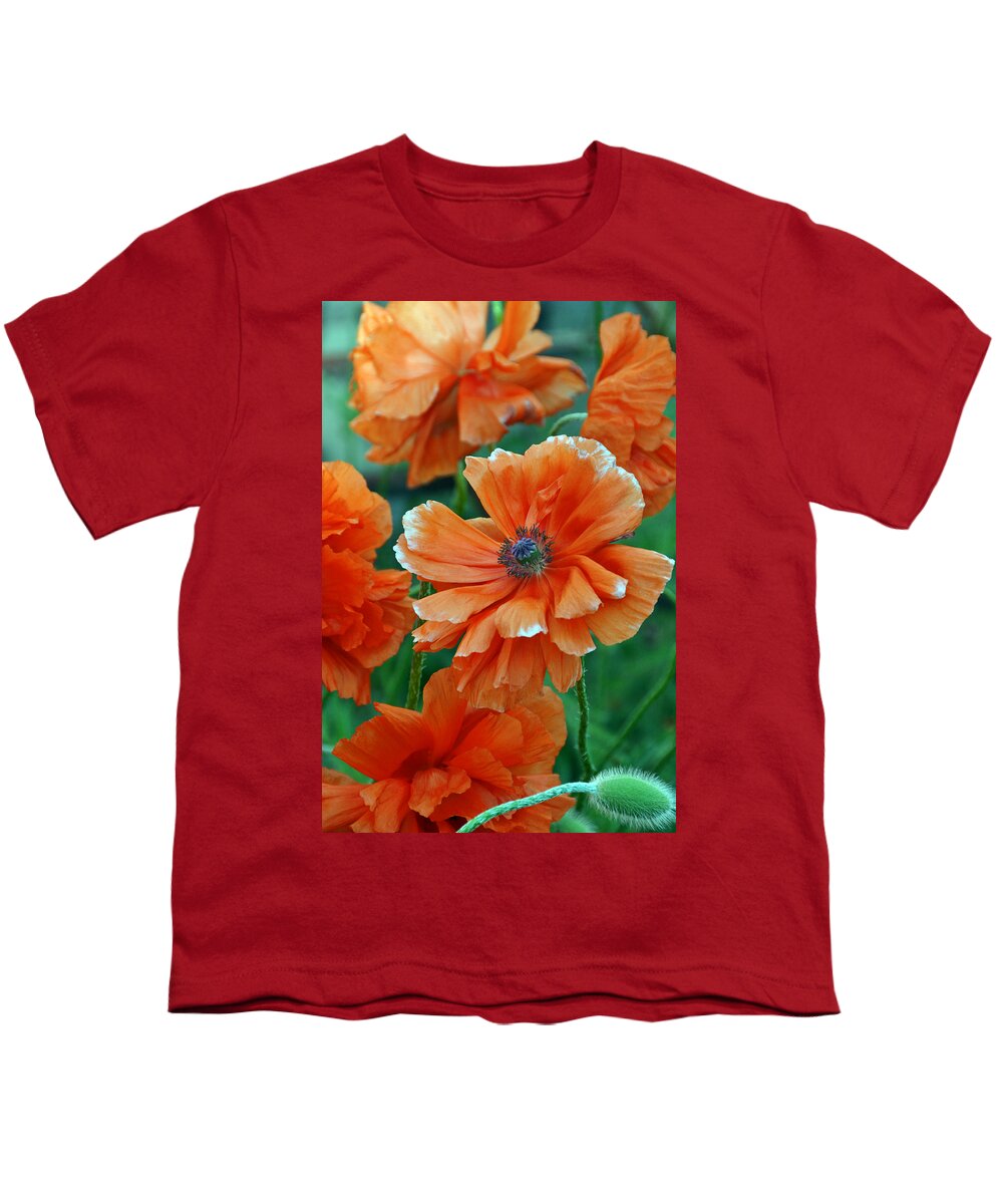 Papaver Somniferum. Opium Youth T-Shirt featuring the photograph Poppy Fields by Angelina Tamez