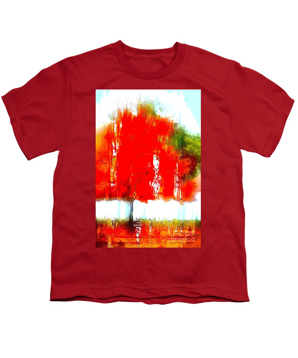 Landscape Youth T-Shirt featuring the photograph Single Red Head by Julie Lueders 