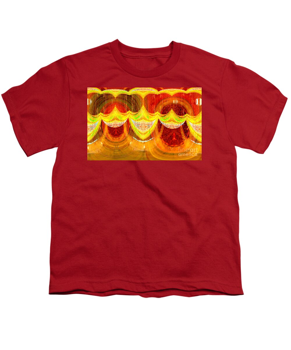 Abstract Youth T-Shirt featuring the photograph Smiely faces abstract by Jeff Swan