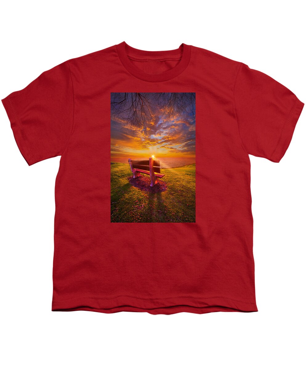 Bench Youth T-Shirt featuring the photograph Sometimes I Feel Like a Sad Song by Phil Koch