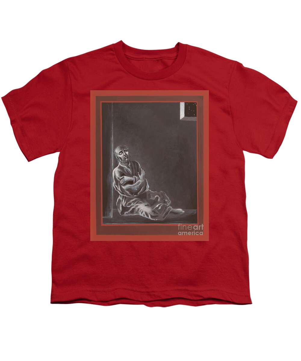  St John Of The Cross In The Dark Night Of The Soul Youth T-Shirt featuring the painting St John of the Cross in the Dark Night of the Soul 290 by William Hart McNichols