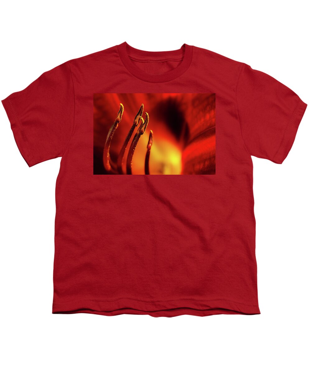 Lily Youth T-Shirt featuring the photograph The Fire Within by Mike Eingle