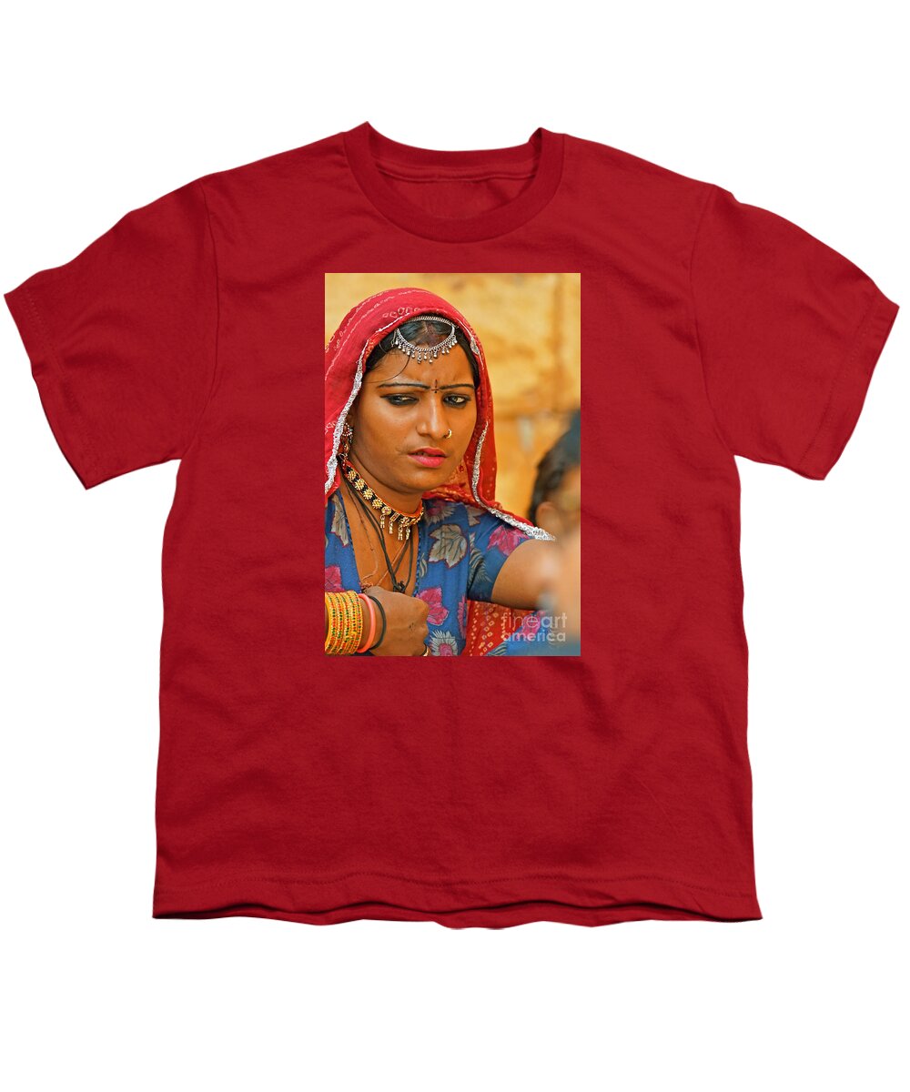 India Youth T-Shirt featuring the photograph The Scowl by Michael Cinnamond