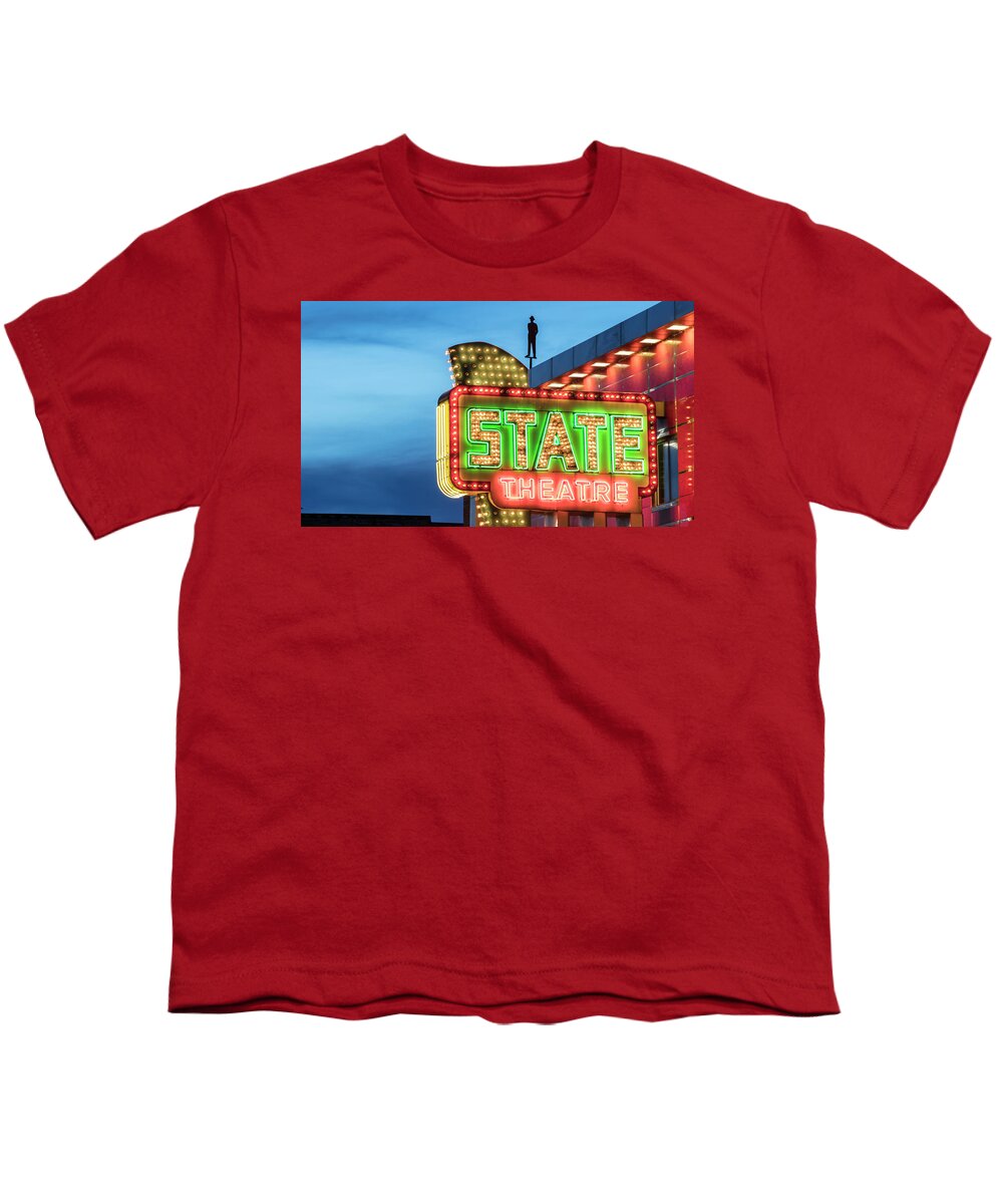 Canon 5dsr Youth T-Shirt featuring the photograph Traverse City State Theatre by John McGraw