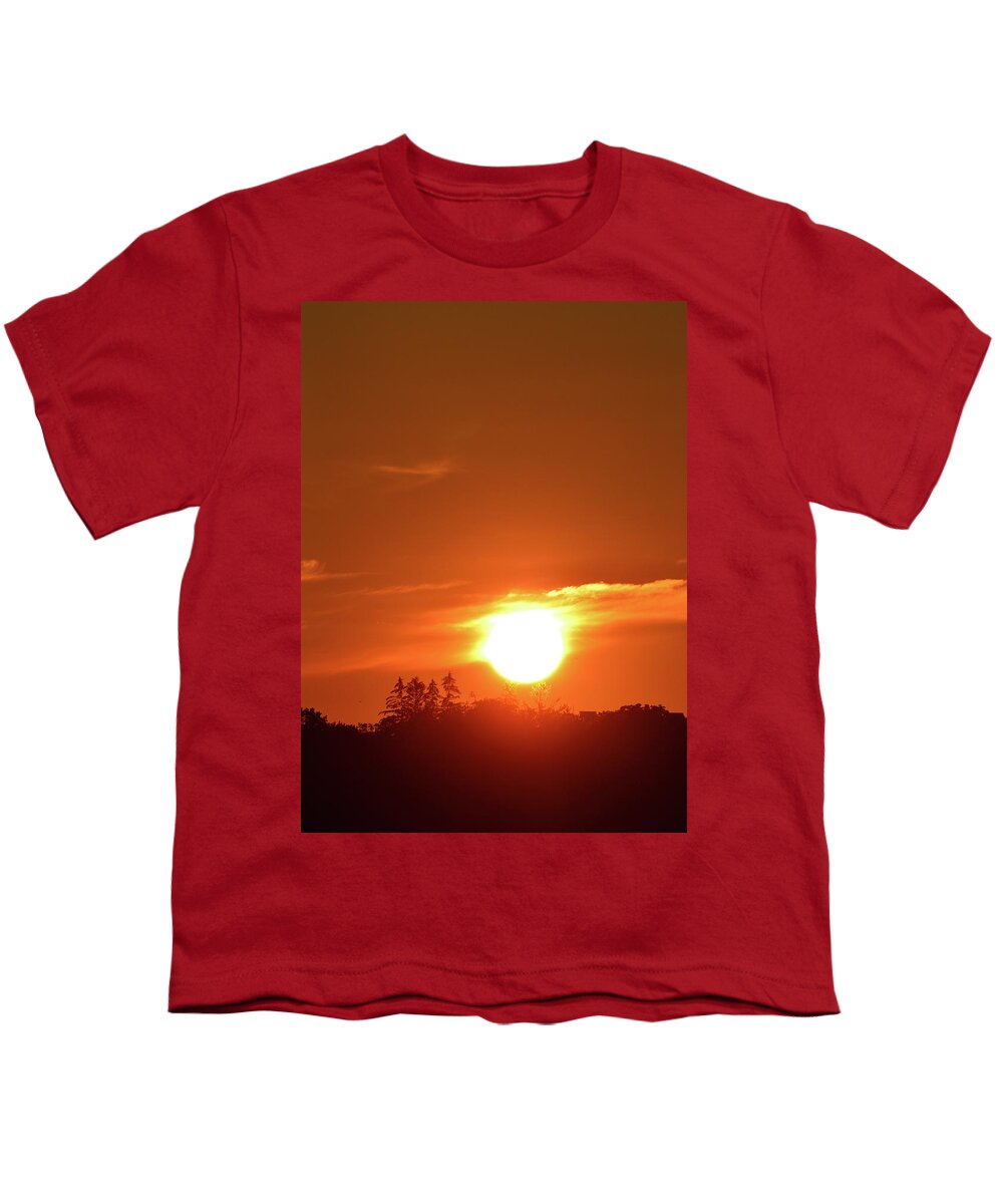 Abstract Youth T-Shirt featuring the photograph When The Sun Touches The Trees by Lyle Crump