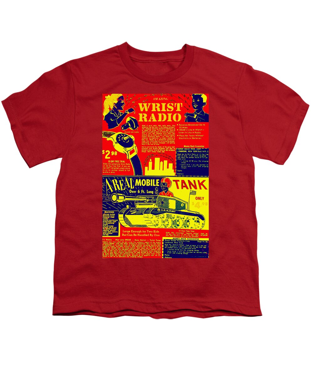  Youth T-Shirt featuring the painting Wrist Radio by Steve Fields