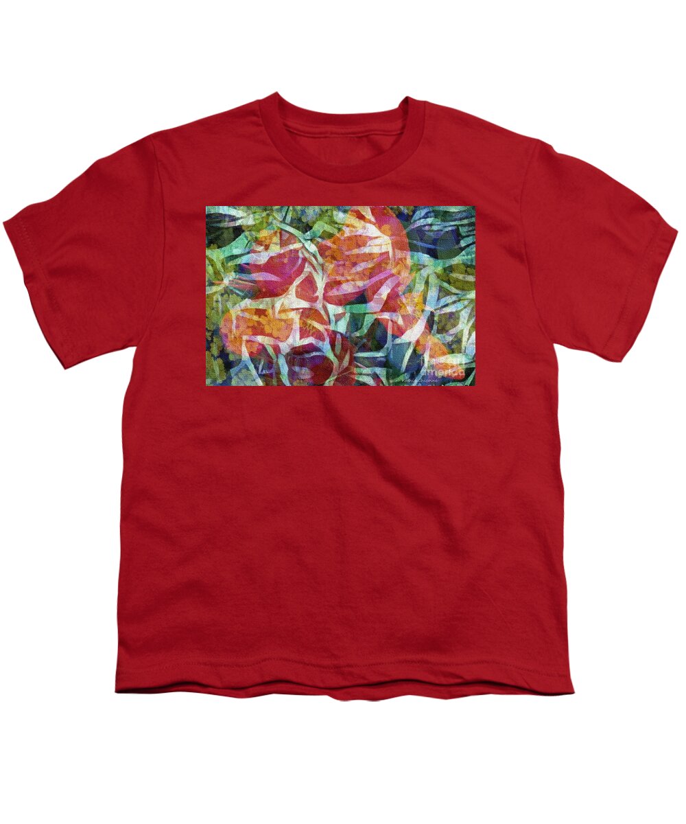 Digital Art Youth T-Shirt featuring the digital art Abstraction by Kathie Chicoine