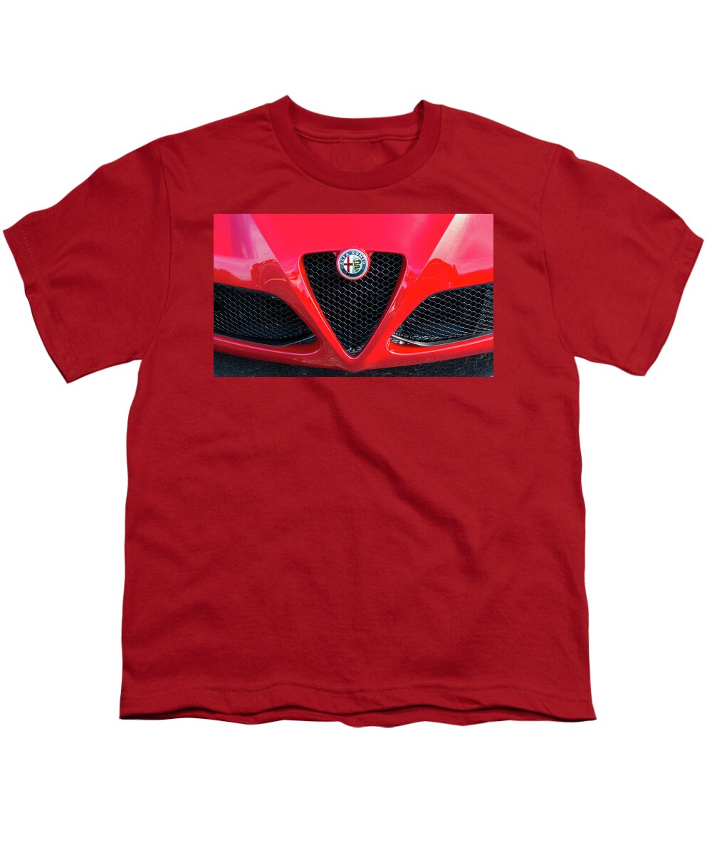 Cars Youth T-Shirt featuring the photograph Alfa Romeo by Stewart Helberg