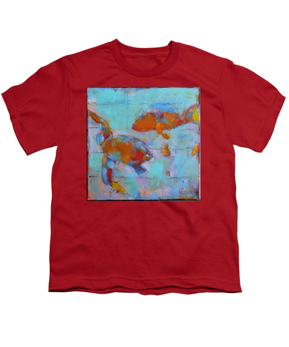  Youth T-Shirt featuring the painting Charles and Decker by Daniel Hoglund