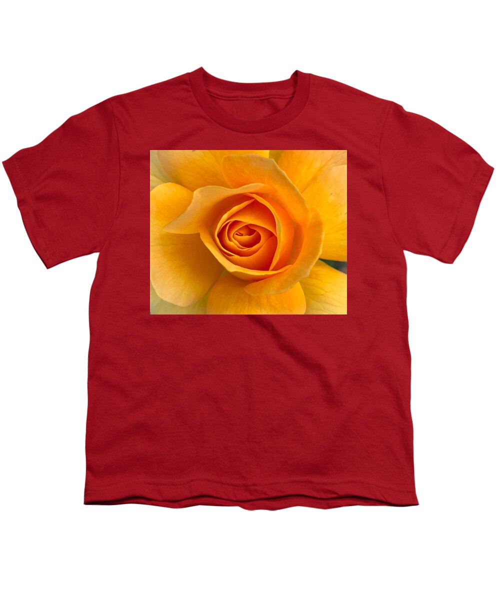 Flower Youth T-Shirt featuring the photograph Orange Rose by Anamar Pictures