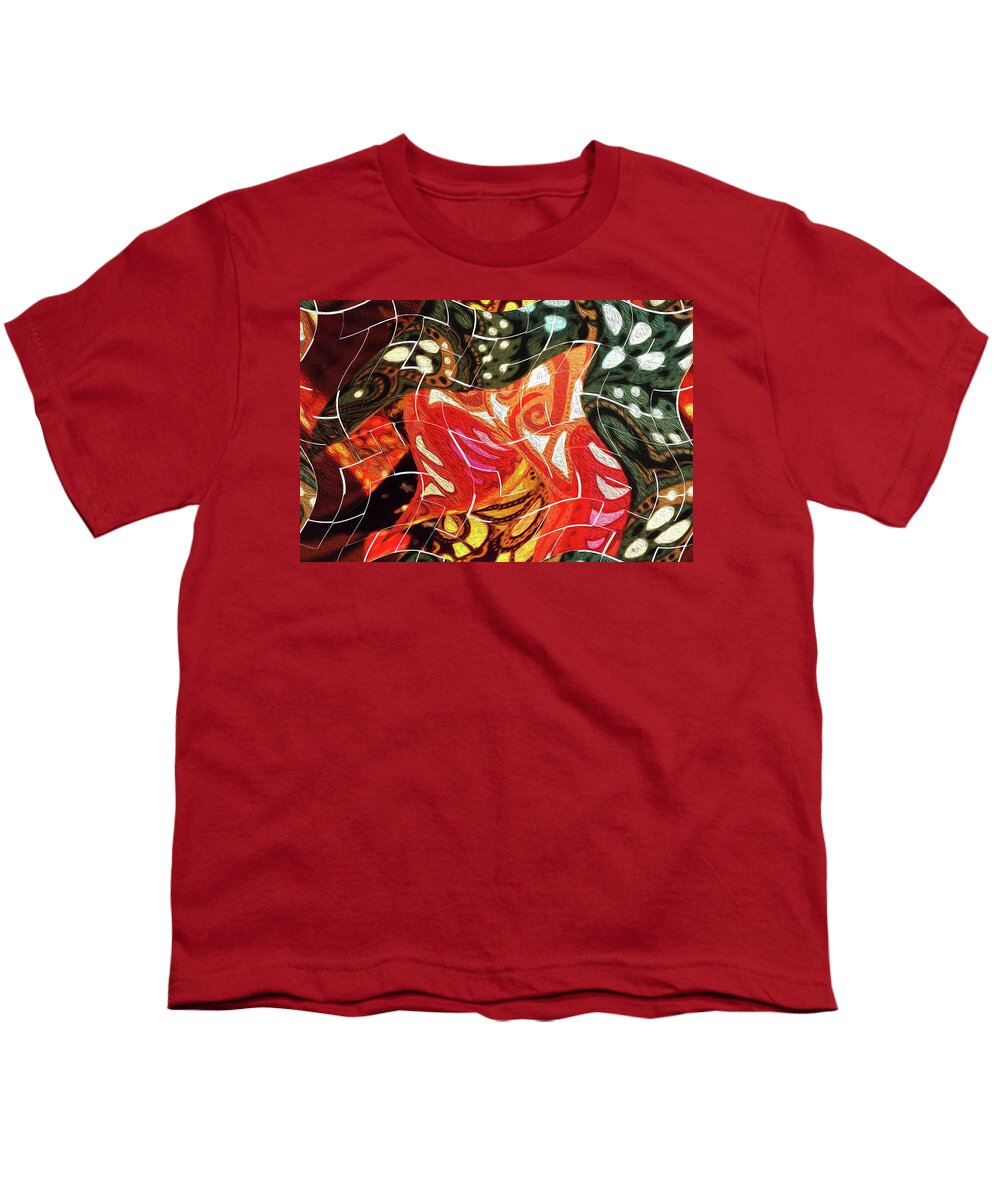 #mammatrain Youth T-Shirt featuring the digital art Red Light, Green Light by Trina R Sellers